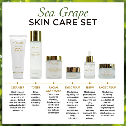 Korean Products Made in Korea Skin Care Set Cruelty-Free Moisturizer Firming and Tea Tree & Sea Grapes Skin Care Brightening Set