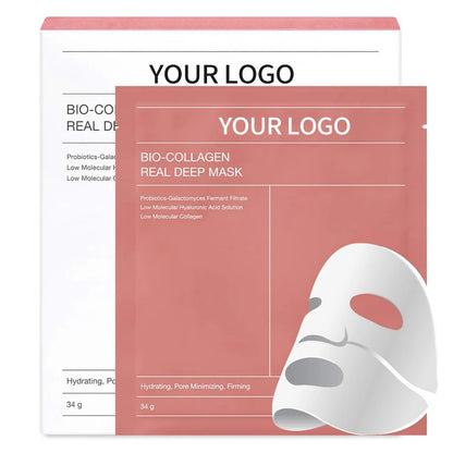 OEM/ODM Bio-Collagen Real Deep Mask Hydration Custom Logo Hot Sell 2 Hour Hydrogel Bio Collagen Face Sheet Mask for Face