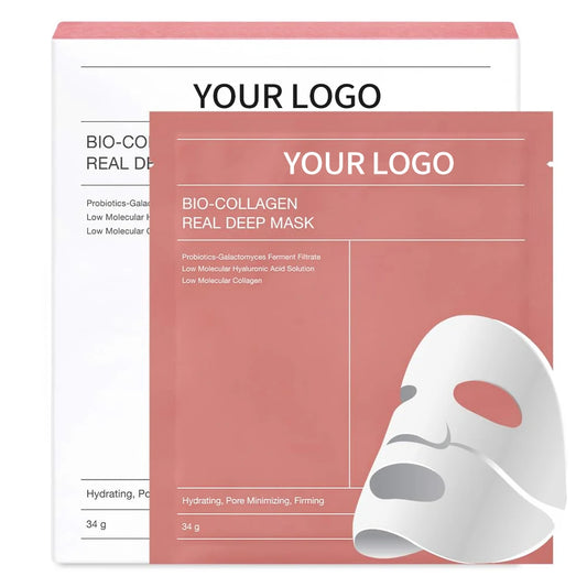 OEM/ODM Bio-Collagen Real Deep Mask Hydration Custom Logo Hot Sell 2 Hour Hydrogel Bio Collagen Face Sheet Mask for Face